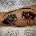 Damian Reign Anime Eye Custom tattoo design